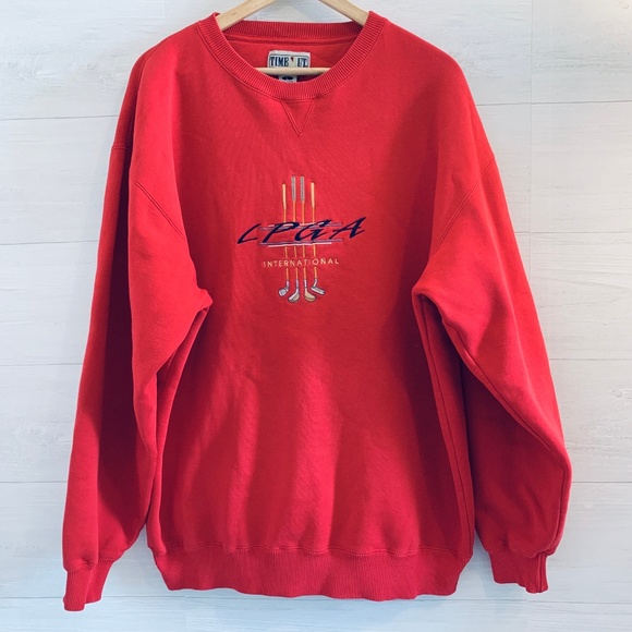 Vintage Other - Vintage 90s LPGA Golf Red Sweatshirt XL Unisex